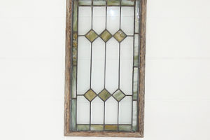 Framed Stain Glass  2 Pieces @ 15W x 27H