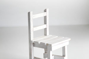 Wooden Chair Sculpture  8"