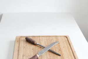 Cutting Board and Carving Tools