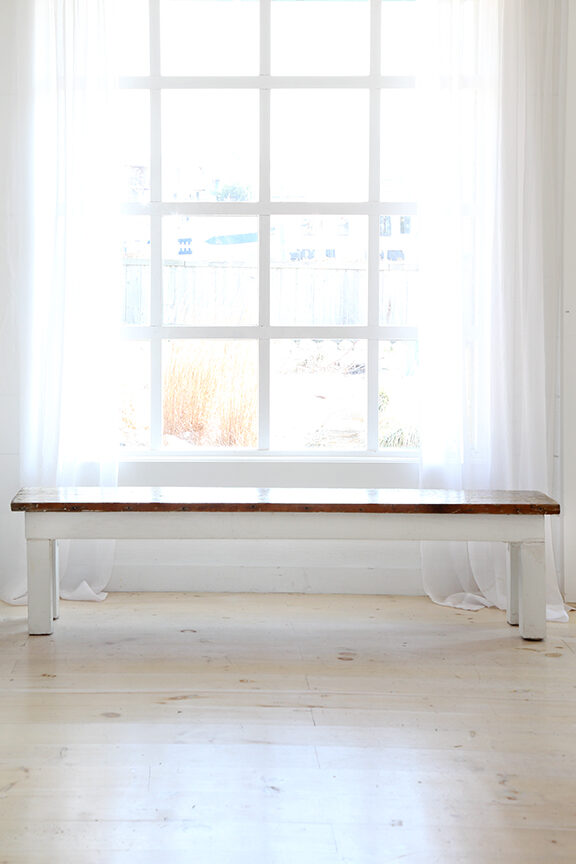 Hand Made Barn-board Bench  74x15x16
